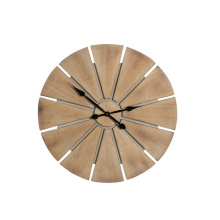 Mayco 2018 New Design Retro Round Shape Wooden Wall Clock